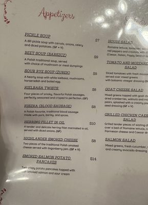 Menu photo 3 Cafe Polonia Boston, MA