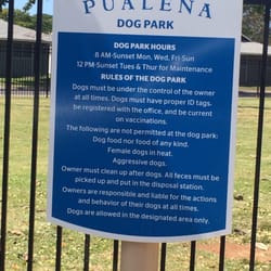 Pualena Dog Park - Rules and hours