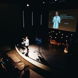 Kingsway Church - Pastor Bryon White speaking at Kingsway Church.