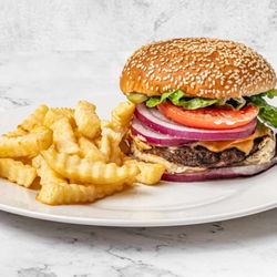 Sinbad Restaurant & Cafe - Unbelievable Halal chees burger& fties