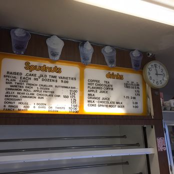 Spudnuts Donuts - Menu~ - Donuts Near Me - Sacramento, California
