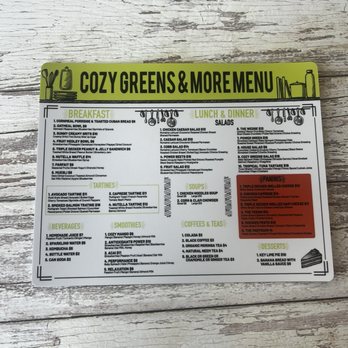 Cozy Greens & More - Menu - Breakfast & Brunch Near Me - Homestead, Florida Cozy Greens & More - Menu - Breakfast & Brunch Near Me - Homestead, Florida