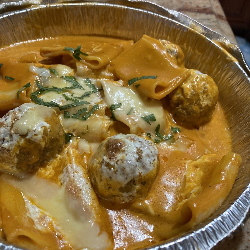 Eat Italian - a bowl of pasta and meatballs - Italian Near Me - Staten Island, New York