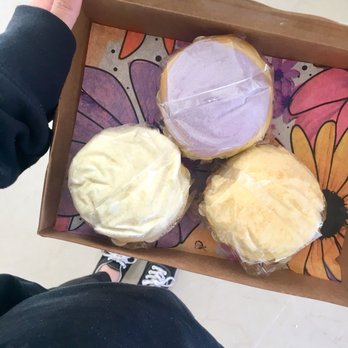 The Ensaymada Project - L to R: classic cheese & ube - Desserts Near Me - Newhall, California The Ensaymada Project - L to R: classic cheese & ube - Desserts Near Me - Newhall, California