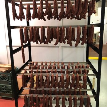A H Processing - a rack of sausages - Butcher Near Me - Corpus Christi, Texas