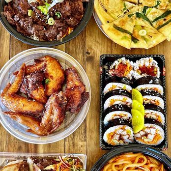 Kogi - Korean Chicken Wings, Haemul, Shiitake Mushroom Savory Udon Noodle, Katsu Kimbap, Sticky Braised Short Ribs, Bulgogi Ribeye Bowl - Korean Near Me - Richmond, Virginia