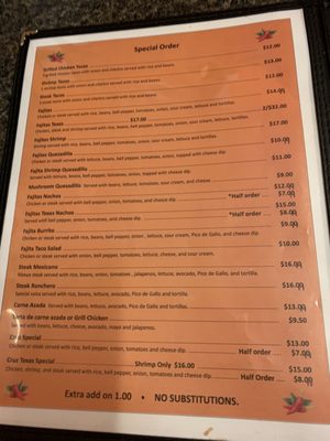 Menu photo 1 Cruz Mexican Restaurant Baconton, GA