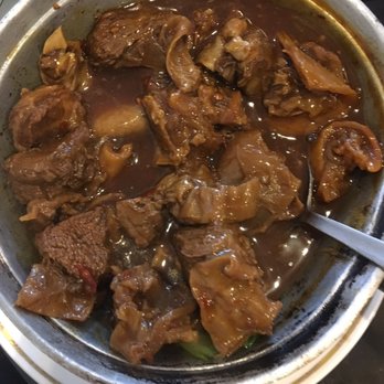 China Cafe - Beef brisket stew. Couple spoonfuls already taken out. Very tender beef. Many pieces with tendon attached. - Chinese Near Me - Manlius, New York