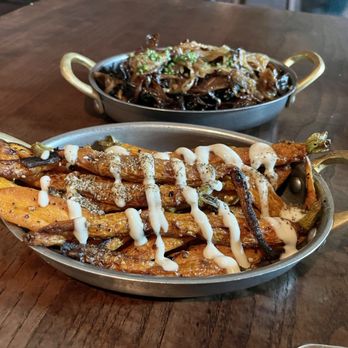 BAR Bludorn - Roasted carrots ($15) -- roasted until soft - Wine Bars Near Me - Houston, Texas