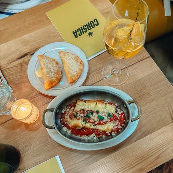 Corsica - Barbajuan and cannelloni au brocciu - Wine Bars Near Me - Denver, Colorado