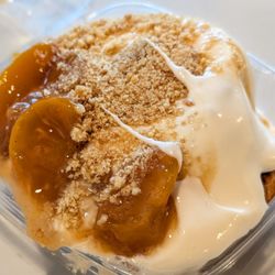 Cranky Granny's Sweet Rolls - Peach cobbler