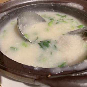 Porridge & Things - Salted Pork Bone Choy Sum Porridge $22 - Chinese Near Me - Millbrae, California Porridge & Things - Salted Pork Bone Choy Sum Porridge $22 - Chinese Near Me - Millbrae, California