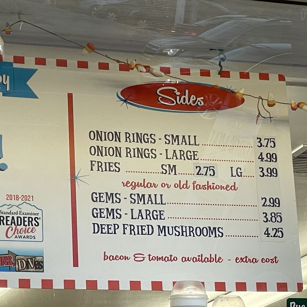 Burger Bar - Sides menu - Burgers Near Me - Roy, Utah Burger Bar - Sides menu - Burgers Near Me - Roy, Utah