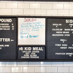 Sandfly BBQ - Menu
