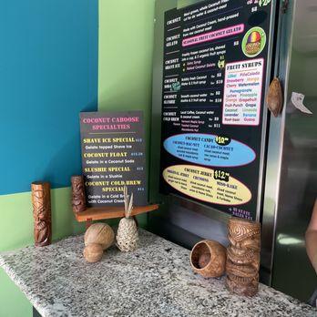 Coconut Caboose - The menu. - Food Trucks Near Me