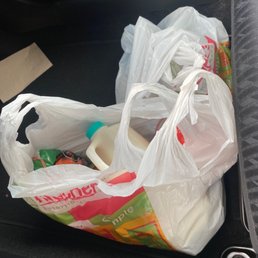 Two bags nothing major just the rest of the items on my card. 10:00am empty store, 10mins to get in and out with three employees. Two bags nothing major just the rest of the items on my card. 10:00am empty store, 10mins to get in and out with three employees.