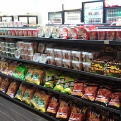 AM / PM Convenience Shop - Cup noodles! they provide hot water & microwave if needed.