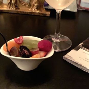 The Petite Retreat - Glass of wine and bowl of fruit - Day Spas Near Me - Houston, Texas