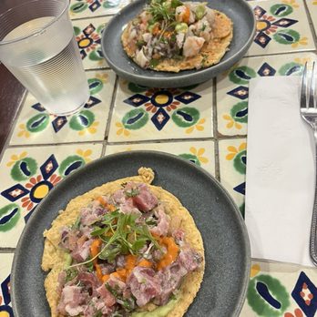 Holbox - tuna tostada and kanpachi tostada - Latin American Near Me - Los Angeles, California Holbox - tuna tostada and kanpachi tostada - Latin American Near Me - Los Angeles, California