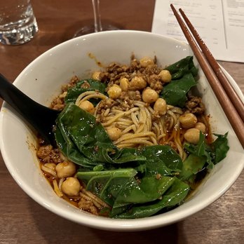 Noodle/Bar - Wanza Mian (Spicy mouth numbing noodles with Sichuan peppercorn oil, my favorite dish) - Chinese Near Me - Seattle, Washington Noodle/Bar - Wanza Mian (Spicy mouth numbing noodles with Sichuan peppercorn oil, my favorite dish) - Chinese Near Me - Seattle, Washington
