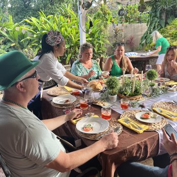 Conny your Italian Chef - Conny serving one of our 5 courses - Personal Chefs Near Me