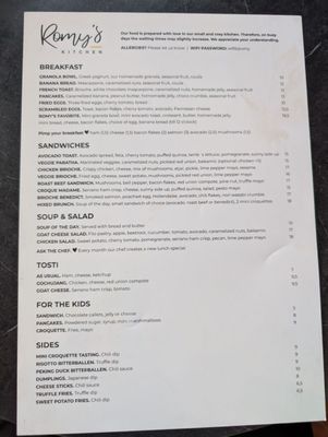 Menu photo 1 Romy's Kitchen Volendam, NH