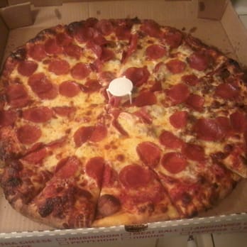 D'Amatos Pizza - Double Pepperoni and half sausage. When you order double pepperoni they put it under the cheese AND on top! - Pizza Near Me - La Mesa, California