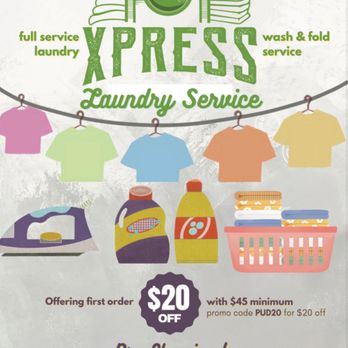Xpress Laundromat - Promo Code PUD20
For $20 off your first pickup and delivery order ($45 minimum purchase? - Laundromat Near Me - Montgomery, Alabama Xpress Laundromat - Promo Code PUD20
For $20 off your first pickup and delivery order ($45 minimum purchase? - Laundromat Near Me - Montgomery, Alabama