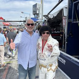 I met Elvis at the 24 hours of Daytona this year in January