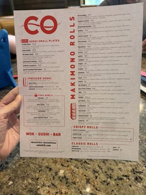 Menu photo 1 CO Charlotte, NC Menu photo 1 CO Charlotte, NC