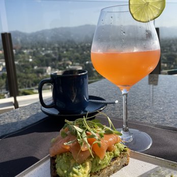 The Rooftop - AVO toast and rose aperol spritz - Asian Fusion Near Me - Beverly Hills, California The Rooftop - AVO toast and rose aperol spritz - Asian Fusion Near Me - Beverly Hills, California