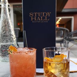 Cocktails - Tickled Pink & SH Old Fashioned