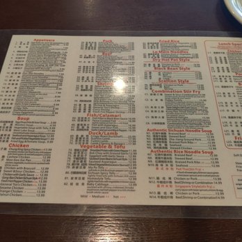 Sichuan Dynasty - Menu. - Chinese Near Me - Overland Park, Kansas