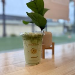 Matcha cloud latte