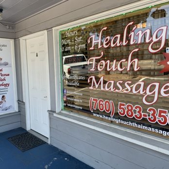 Healing Touch Thai Massage - Window signage and door - Massage Near Me - Fallbrook, California