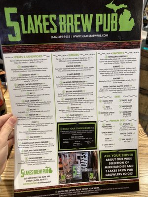 Menu photo 8 5 Lakes Brew Pub Byron Center, MI Menu photo 8 5 Lakes Brew Pub Byron Center, MI