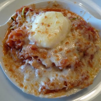 True Food Kitchen - Spaghetti squash casserole with fresh mozzarella, organic tomatoes and zucchini. - New American Near Me - Phoenix, Arizona True Food Kitchen - Spaghetti squash casserole with fresh mozzarella, organic tomatoes and zucchini. - New American Near Me - Phoenix, Arizona