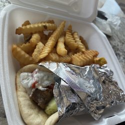 Mr. Kebab - Gyro wrap with fries