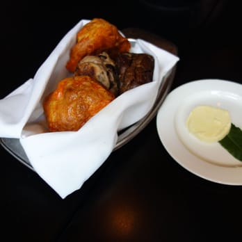 Prime One Twelve - Bread Basket - Cheese Roll, Onion Pumpernickle, Raisin Walnut - Steakhouses Near Me - Miami Beach, Florida
