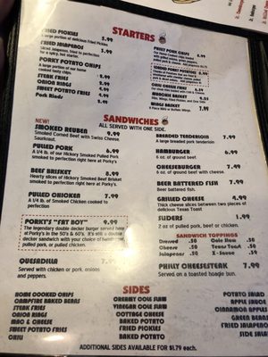 Menu photo 7 Porky's BBQ Paoli, IN