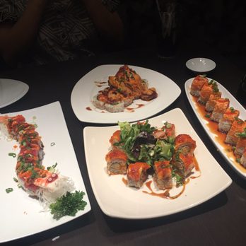 Umi - Red dragon, diva, baked scallops, and fire roll. - Seafood Near Me - Fort Wayne, Indiana Umi - Red dragon, diva, baked scallops, and fire roll. - Seafood Near Me - Fort Wayne, Indiana