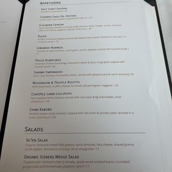 Se7en - Menu - Asian Fusion Near Me - Houston, Texas