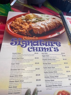 Menu photo 1 Chimi’s Fresh-Mex St. Peters, MO