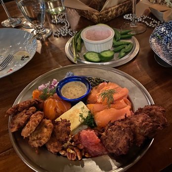 The Table & Vine - Potato pancakes with lax - Caterers Near Me
