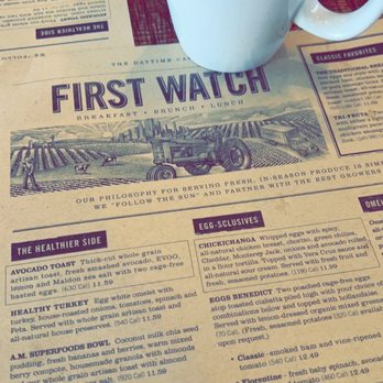 First Watch - Coffee is good, offer lattes too. - Breakfast & Brunch Near Me - Tucson, Arizona First Watch - Coffee is good, offer lattes too. - Breakfast & Brunch Near Me - Tucson, Arizona