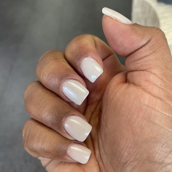 Pink and White Nails - Ii love my chrome white nails - Nail Salons Near Me - Hayward, California Pink and White Nails - Ii love my chrome white nails - Nail Salons Near Me - Hayward, California