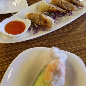 SaDec Bistro - Lower is the Summer Roll, upper is the Imperial Roll - Vietnamese Near Me - Mesa, Arizona SaDec Bistro - Lower is the Summer Roll, upper is the Imperial Roll - Vietnamese Near Me - Mesa, Arizona