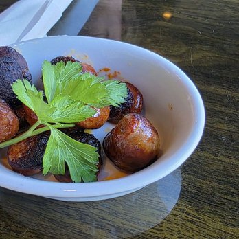Tapa Rio - Chorizo al Vino Tinto - Tapas/Small Plates Near Me - Fredericksburg, Virginia Tapa Rio - Chorizo al Vino Tinto - Tapas/Small Plates Near Me - Fredericksburg, Virginia