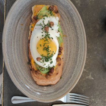 Eberly - Avocado toast. Something was missing... - Bars Near Me - Austin, Texas