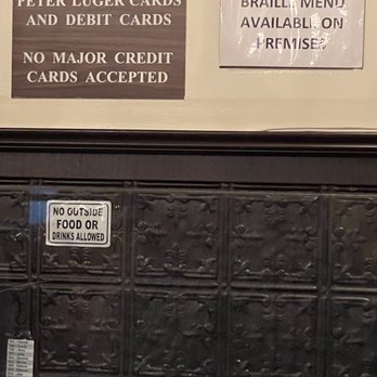 Peter Luger - Debit cards or gift cards only at checkout - Steakhouses Near Me - Brooklyn, New York